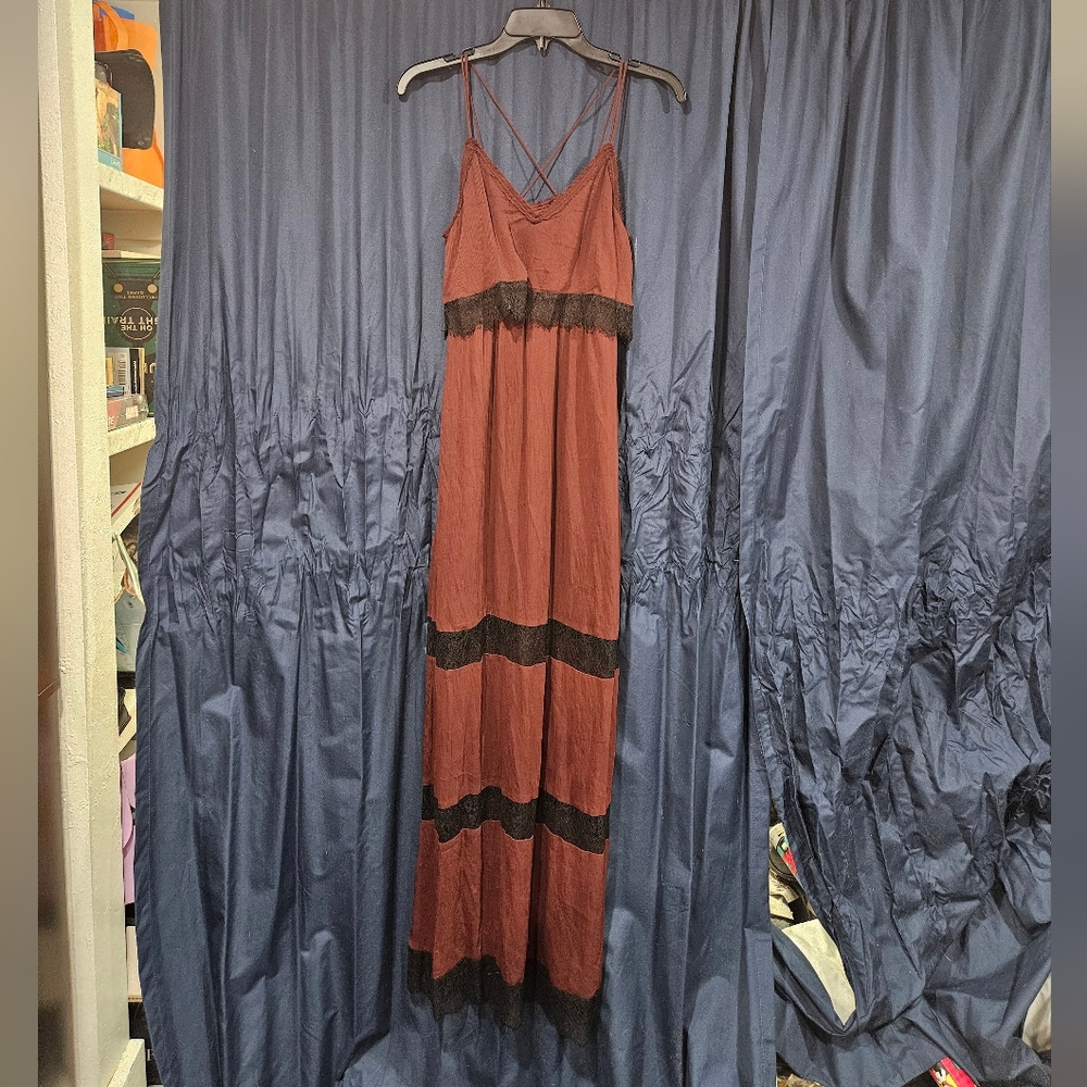 Maroon Maxi Dress